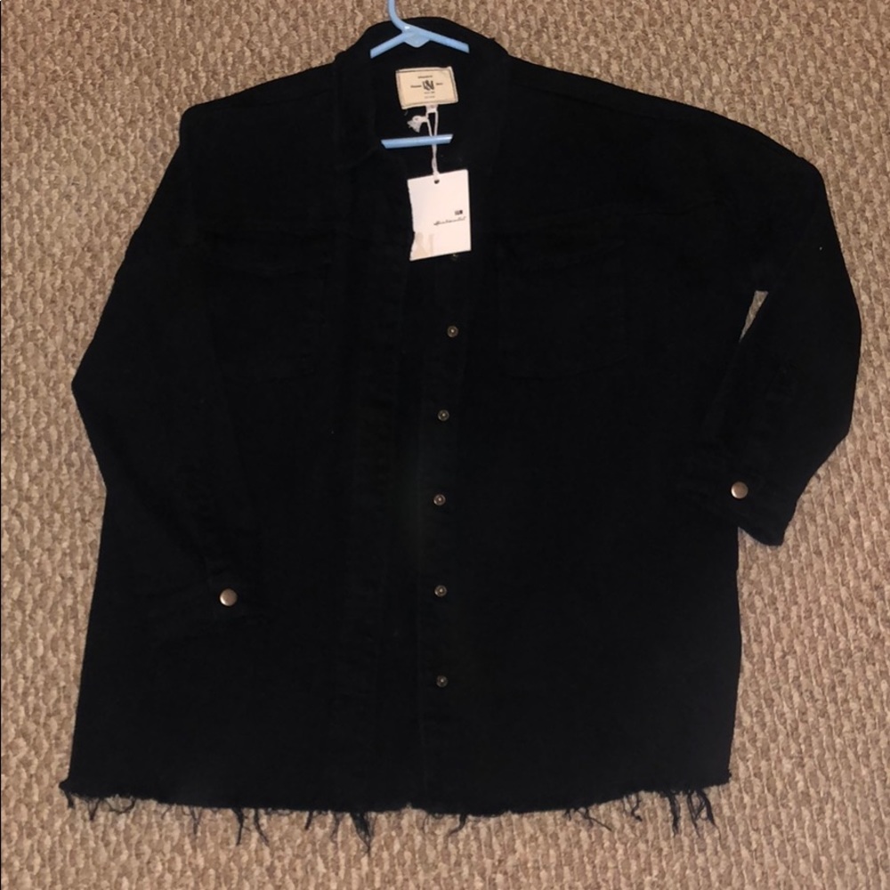 Black oversized Jean jacket